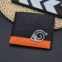 Anime Foldable Wallet Naruto Women Men Children Bank ID Card Holder Card Clip Bag Cartoons Cosplay Clutch Wallets Birthday Gifts