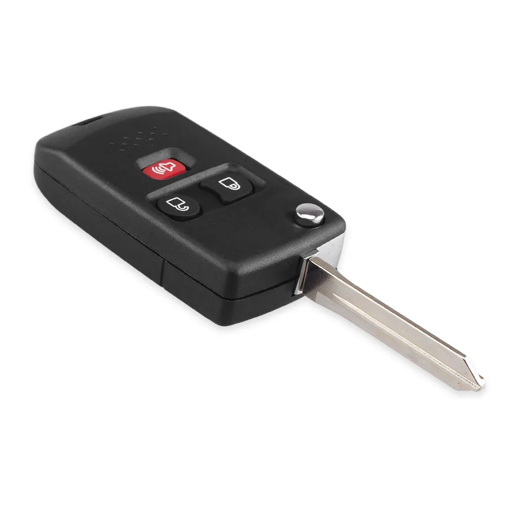 KEYYOU Modified Flip Key Shell For Ford Edge Flex Explprer Escape Expedition Focus Lincoln Mercury Navigator Remote Fob Car Case