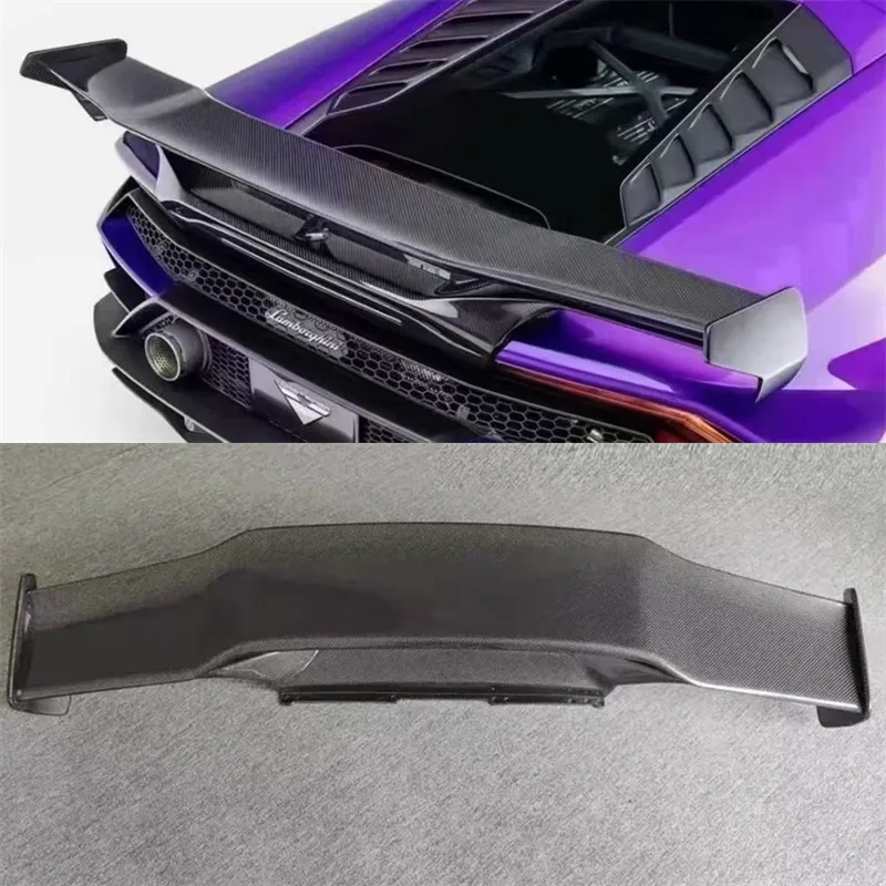 

Для Lamborghini Huracan LP580 LP610 EVO настоящее сухое хвостовое крыло из углеродного волокна, крыло заднего багажника, автомобильные аксессуары, комплект спойлера для ремонта