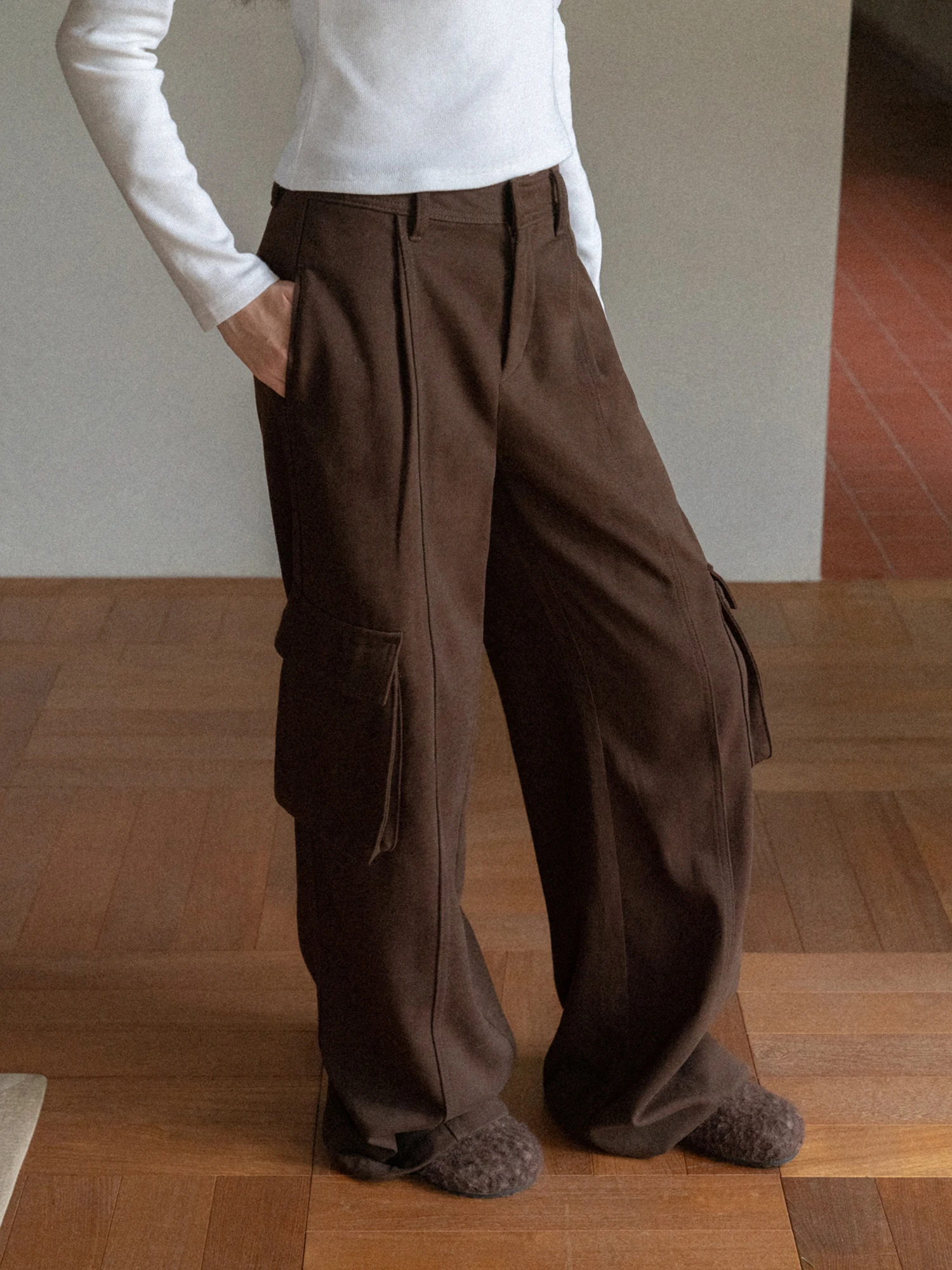 

Ретро-джинсы прямого кроя в рабочем стиле, свободные широкие джинсы из денима с высокой талией на молнии, повседневные брюки