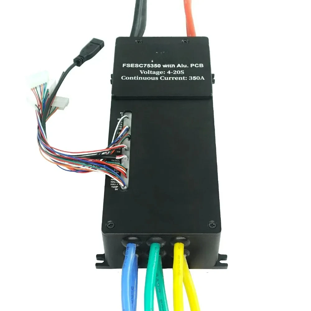 75350 84V VESC Waterproof Electronic Stability Controller Aluminum Water-Cooled PCB for Suflin Battle Robot