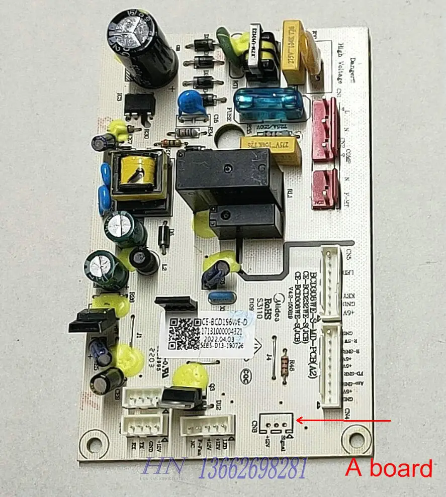 New midea refrigerator board BCD308WE-S-MD-PCB(A2) CE-BCD232WE-S(JCB) CE-BCD308WE-S CE-BCD308WE-D 17131000000507