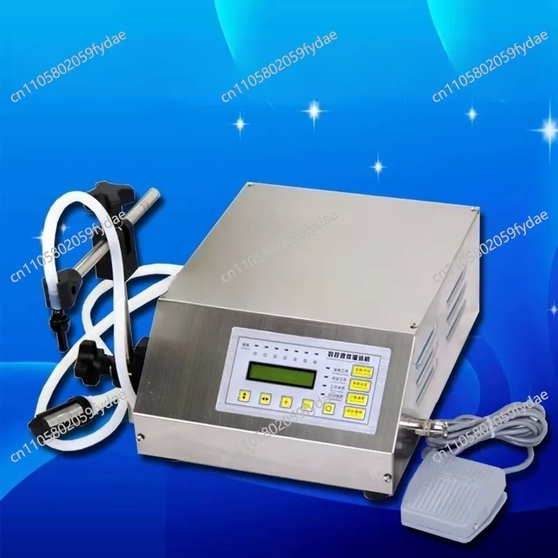 GFK-160 Semi-automatic Electric Digital Filling Machine, Plastic Bottle 1L Capacity, Beverage, Oil and Water, Juice, Milk
