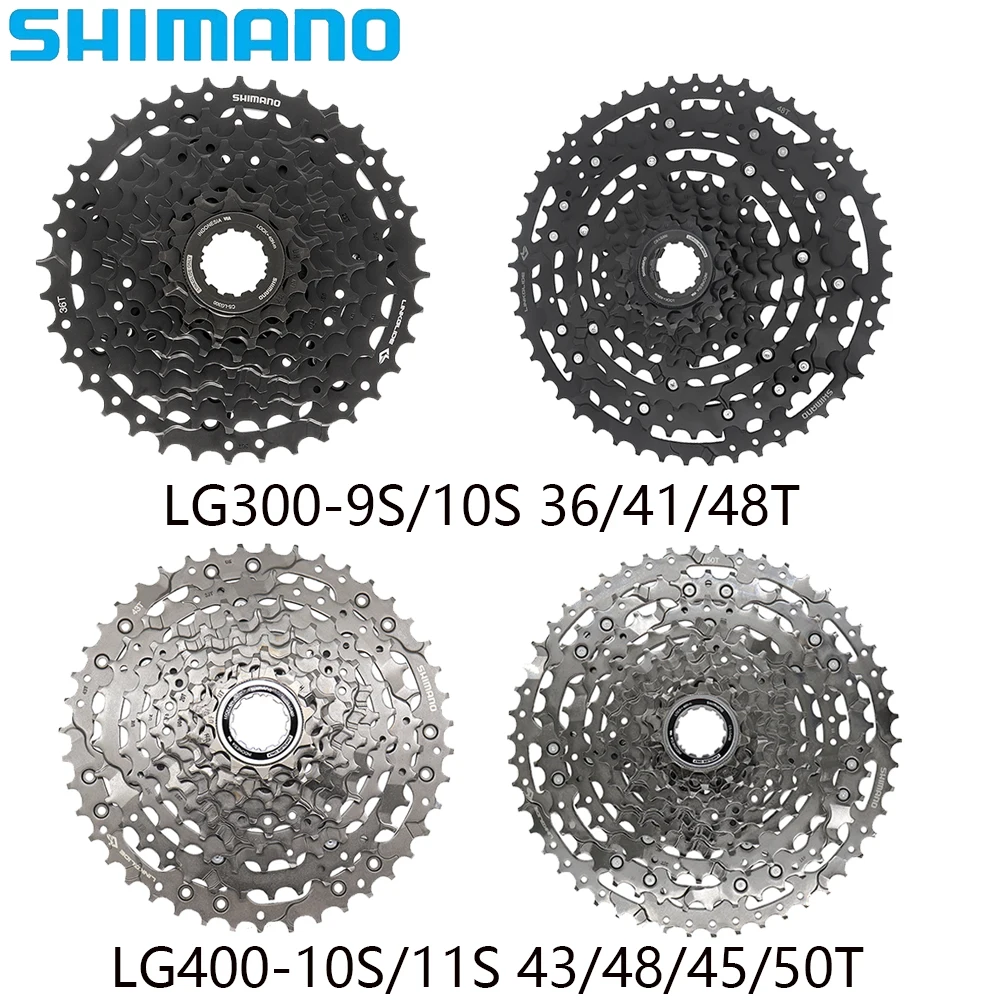 SHIMANO 9/10/11 скоростная кассета CS-LG300 CS-LG400 велосипедная кассетная звездочка для MTB велосипеда оригинальные детали