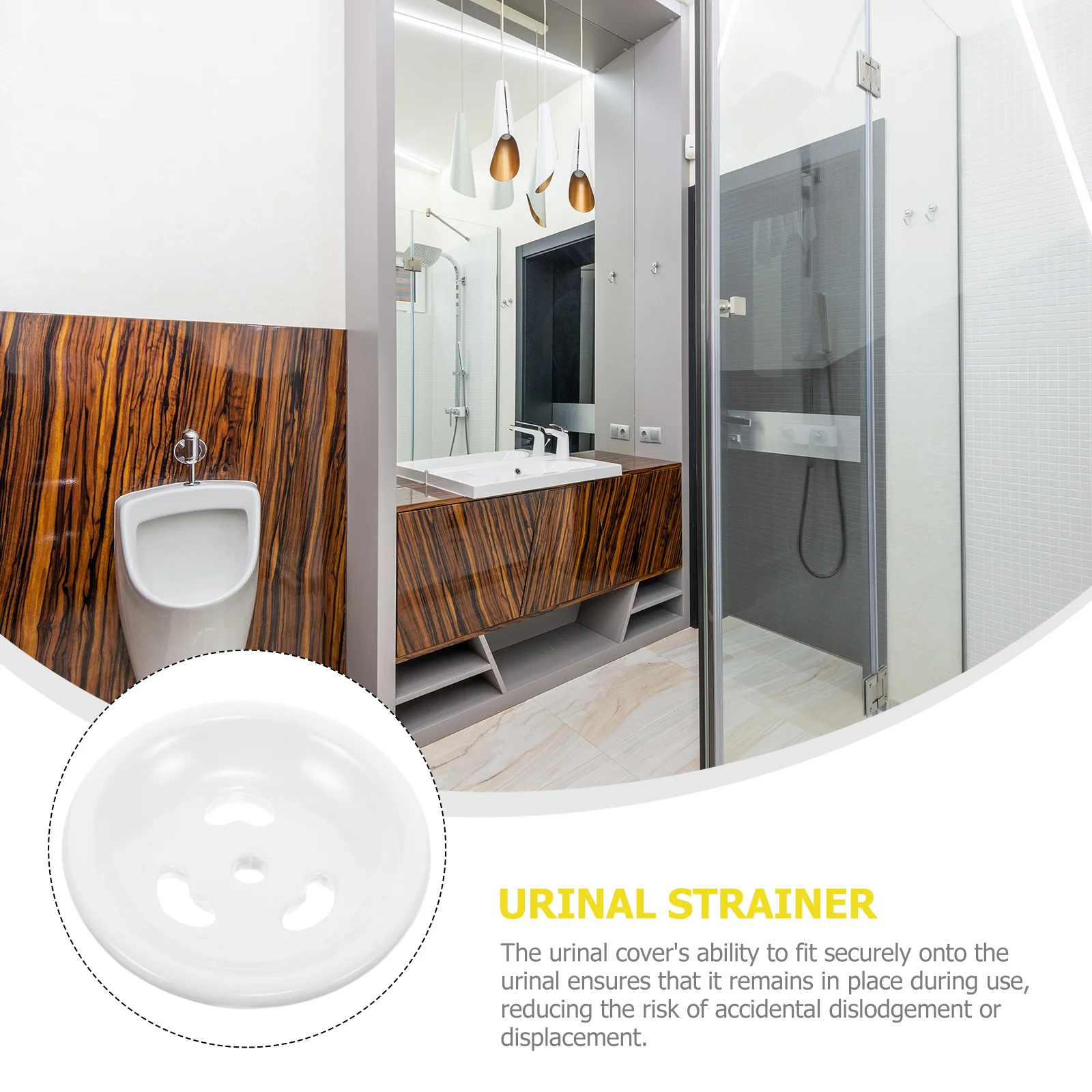 

Bathroom Urinal Strainer Stopper Secure Fit Prevents Splash and Reduces Odor Ideal for Commercial Use Drain Protector