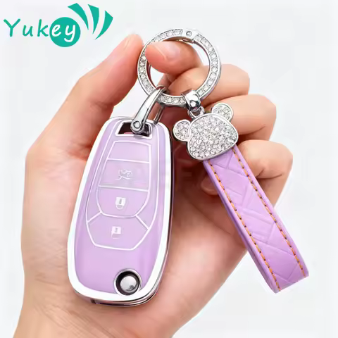 TPU Shell Fob for Chevrolet Cruze Trax LS Badge Spark Sonic Aveo Tracker Car Key Case Cover Auto Accessories