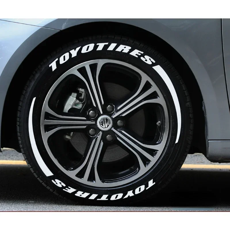 One Piece Sticker Car and Sticker Diy Alphanumeric Sticker Motorcycle Tire Waterproof External Letter Sticker Wheel Sticker