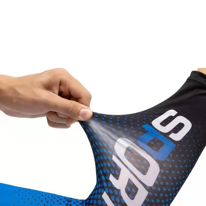 2pcs Men Sun UV Protection Ice Silk Long Sleeve Cover Arm Sleeves Sunscreen Outdoor Arm Cool Sports Cycling Hand Protector