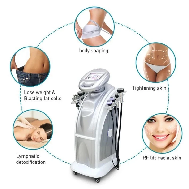 80K Alien Body Sculpting Fat Burning 80Khz Vacuum Cavitation Slimming System Skin Tighten Lymph Detox Scraping & Cupping Machine