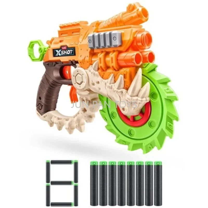 Zuru XShot Insanity HorrorFire HorrorFire con 8 dardos pistola de juguete modelo figura niños juguetes para niños colección juguete de regalo de Navidad