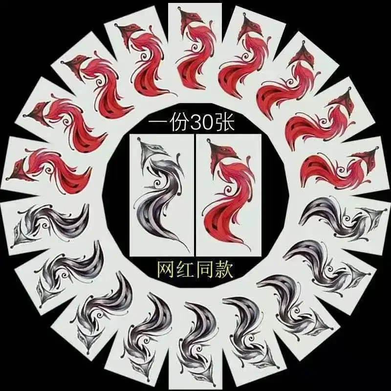 

Набор из 30 шт., поддельные татуировки, наклейки, художественные временные татуировки на теле, водонепроницаемые, XuanYa, красочные временные татуировки в форме сердца