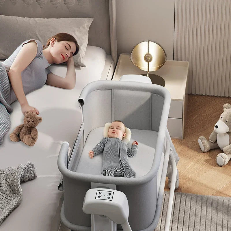 

2025 New Portable Child Beds Multifunctional Children Folding Newborn Baby Cribs Child Beds Luxury Baby Bassinet Bedside Crib