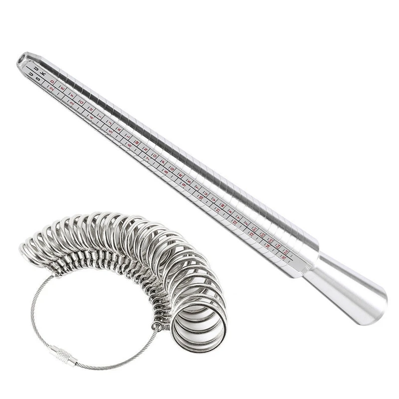 Conjunto de ferramentas de medição de tamanho de anel, kit de fabricação de medição de tamanho de anel, medidor de tamanho de anel, conjunto de ferramentas de medição