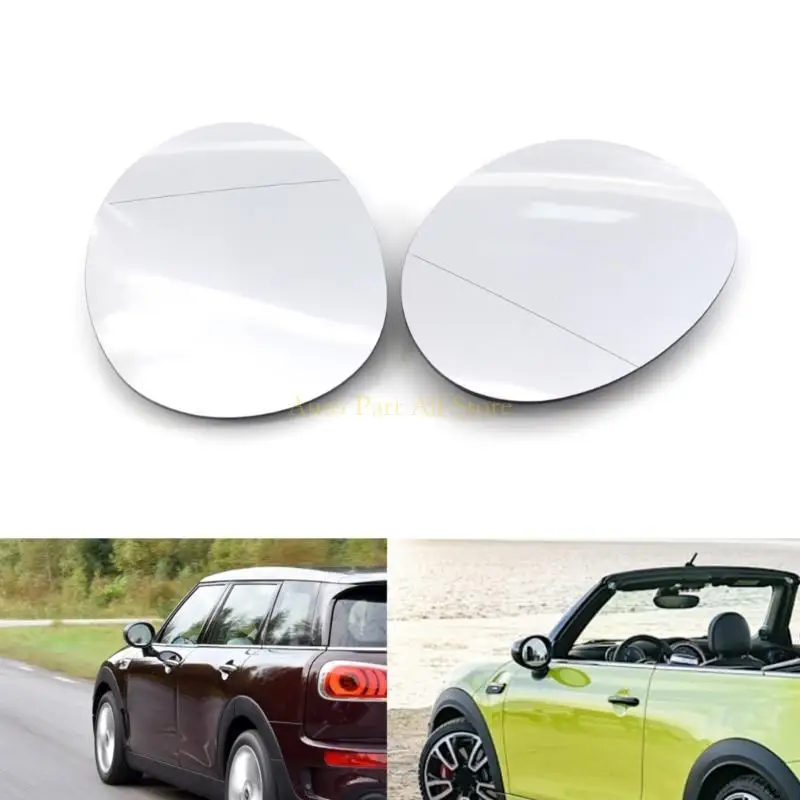 J0MA เปลี่ยนกระจกกระจกพร้อมคลิปสำหรับ MINI F54 F55 F56 F57 F60 ความร้อนขวา