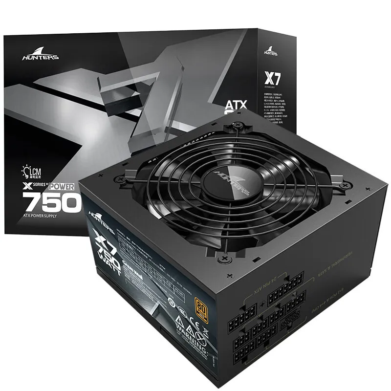 

X7 Gold Rated 750W Power Supply Suitable for Desktop Computer Host Full Module Mute