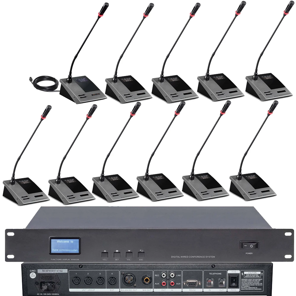 MXC630 Built-in Speaker Digital Desktop Gooseneck Microphone Conference Room System President Delegate A351M-A3516