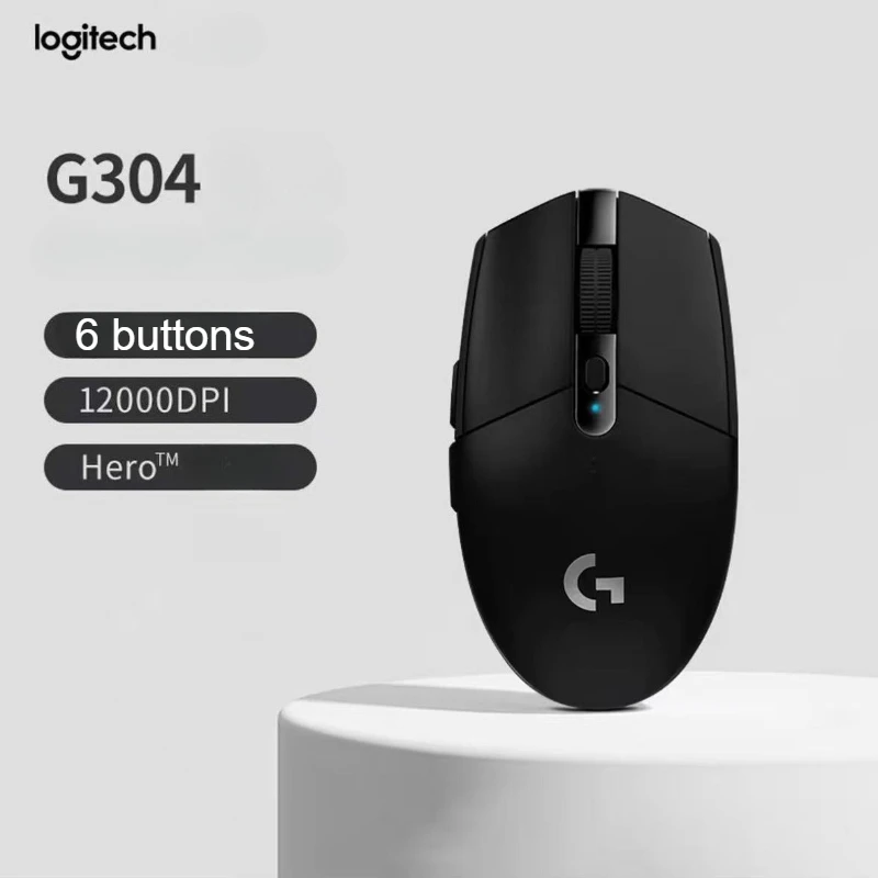 ماوس لوجيتك G304/G305 اللاسلكي للألعاب - تقنية LIGHTSPEED، تصميم خفيف للغاية، خيارات ألوان متعددة