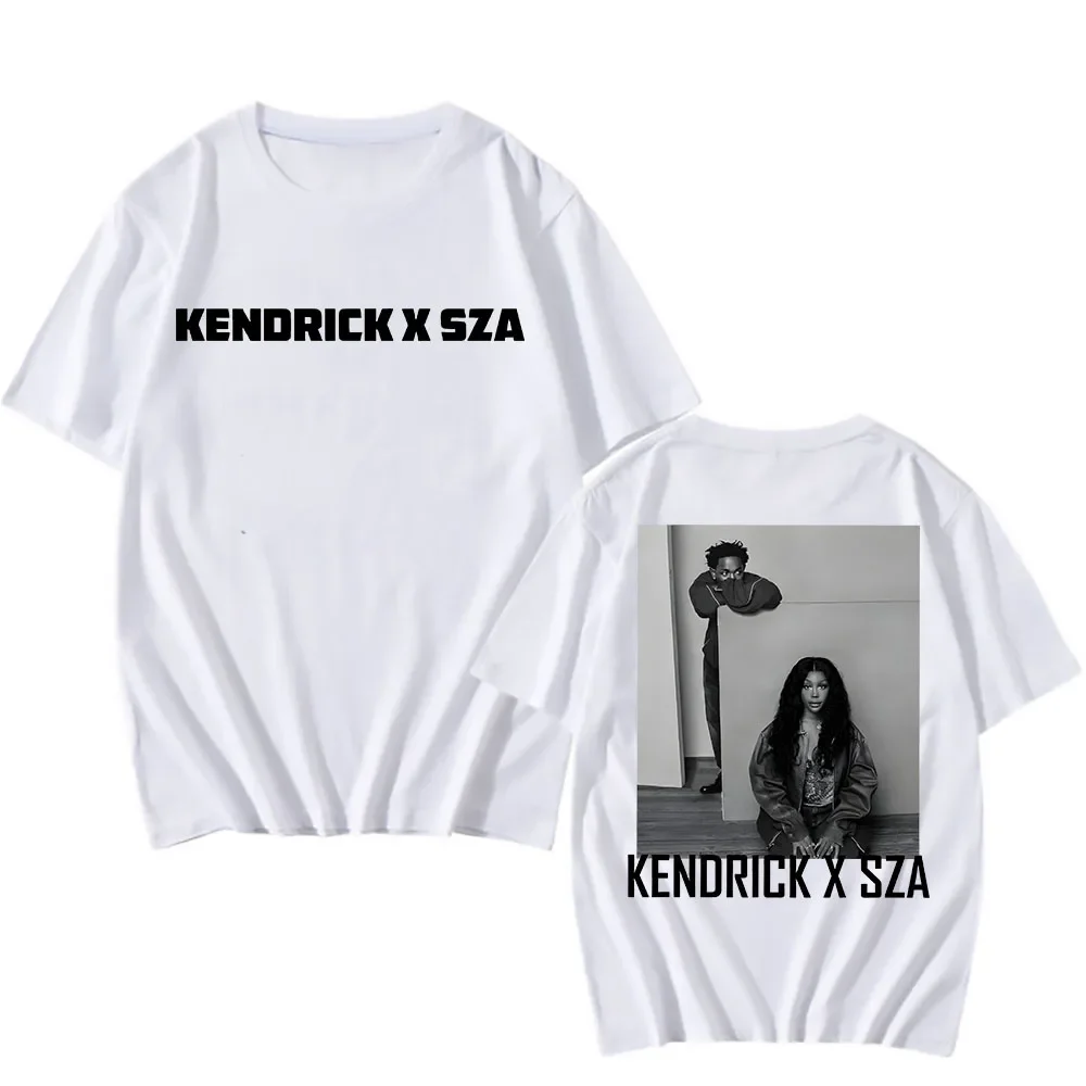 sudaderas2025 Tour T Shirt Kendrick Lamar X SZA Cotton Tee-shirt Ropa De Mujer Cotton Punk Tshirt Short Sleeve Vintage Clothing