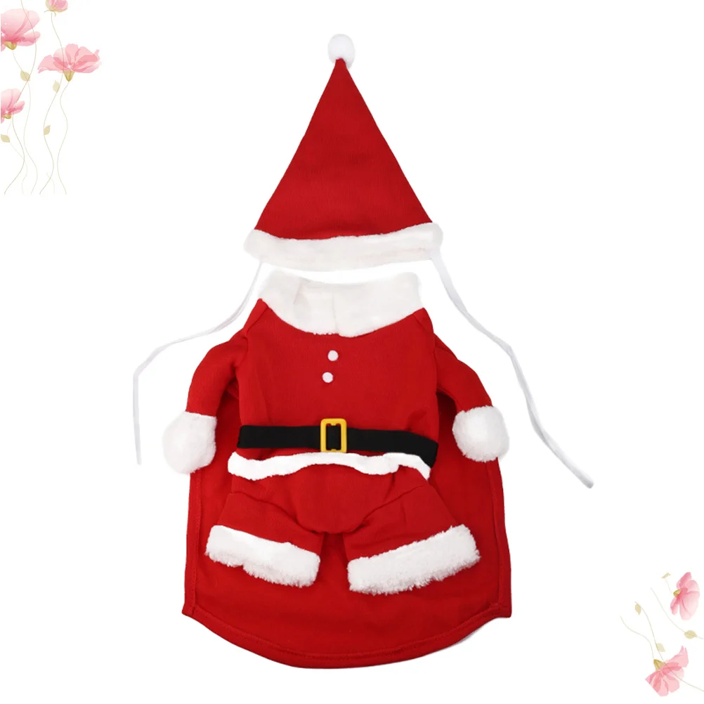 

1Set Pet Christmas Dog Coat Red Santa Claus Shape Xs Dog Clothes Comfortable Windproof Xmas Costume Christmas Cloak