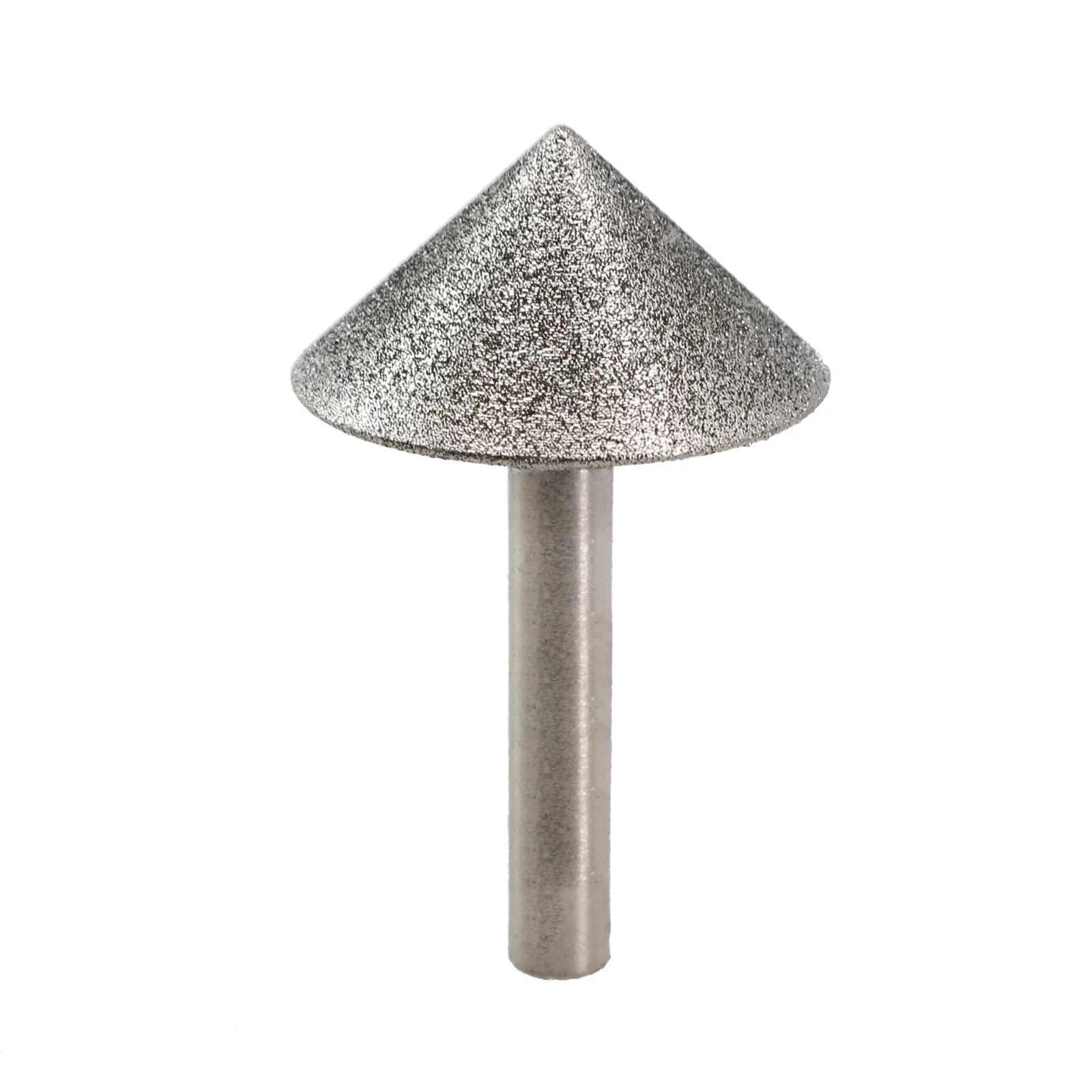 

120# Grit Diamond Grinding Head 90 Degrees Chamfer Cone Processing For Cutting Machining Round Shank Accessory