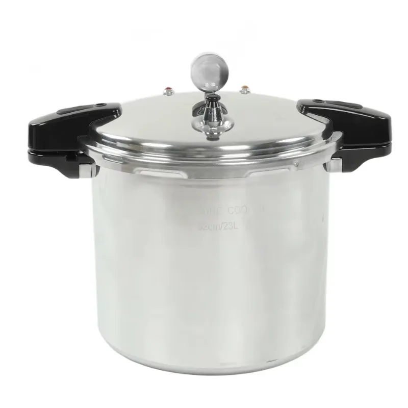 23L Aluminum Alloy Multifunctional Pressure Cooker with Surface Enamel Coating, for Family Restaurants and Hotel Canteens