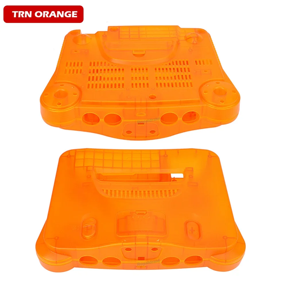 Transparent Orange Purple For N64 Retro Video Game Replacement Housing Shell Translucent Case for Nintend N64 Console Accessorie