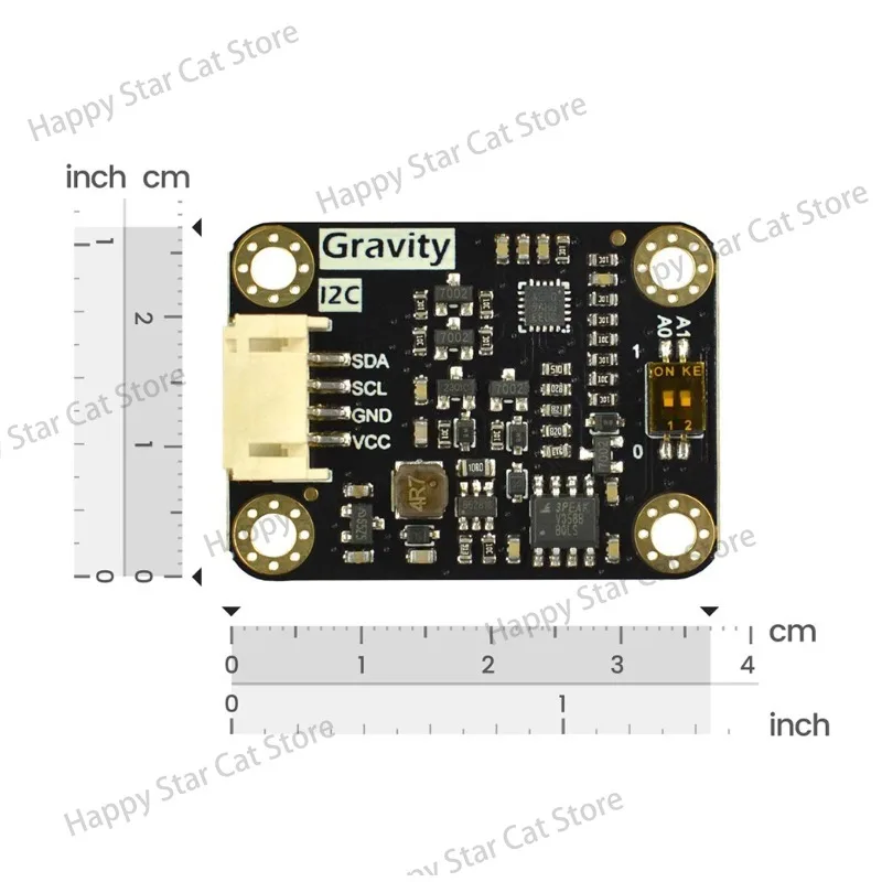 Gravity Mems Gas Co Alcohol No2 Nh3 Concentration Detection Sensor Mics-4514 Chip I2c For Esp32 Raspberry Pi