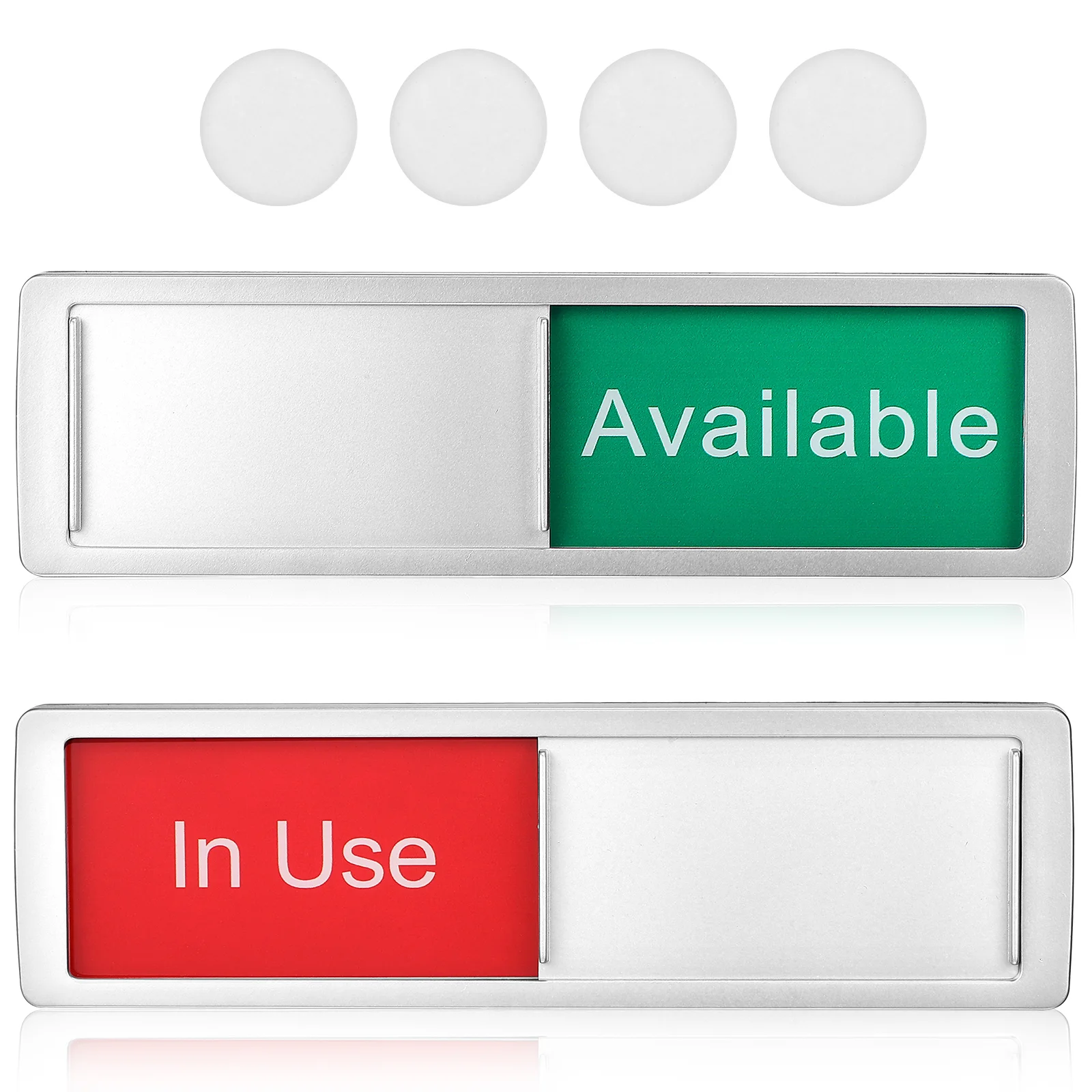 

2 Pcs Office Door Privacy Indicator Signs Red In Use Green Available Occupied Vacant Status Reminders for Conference Room