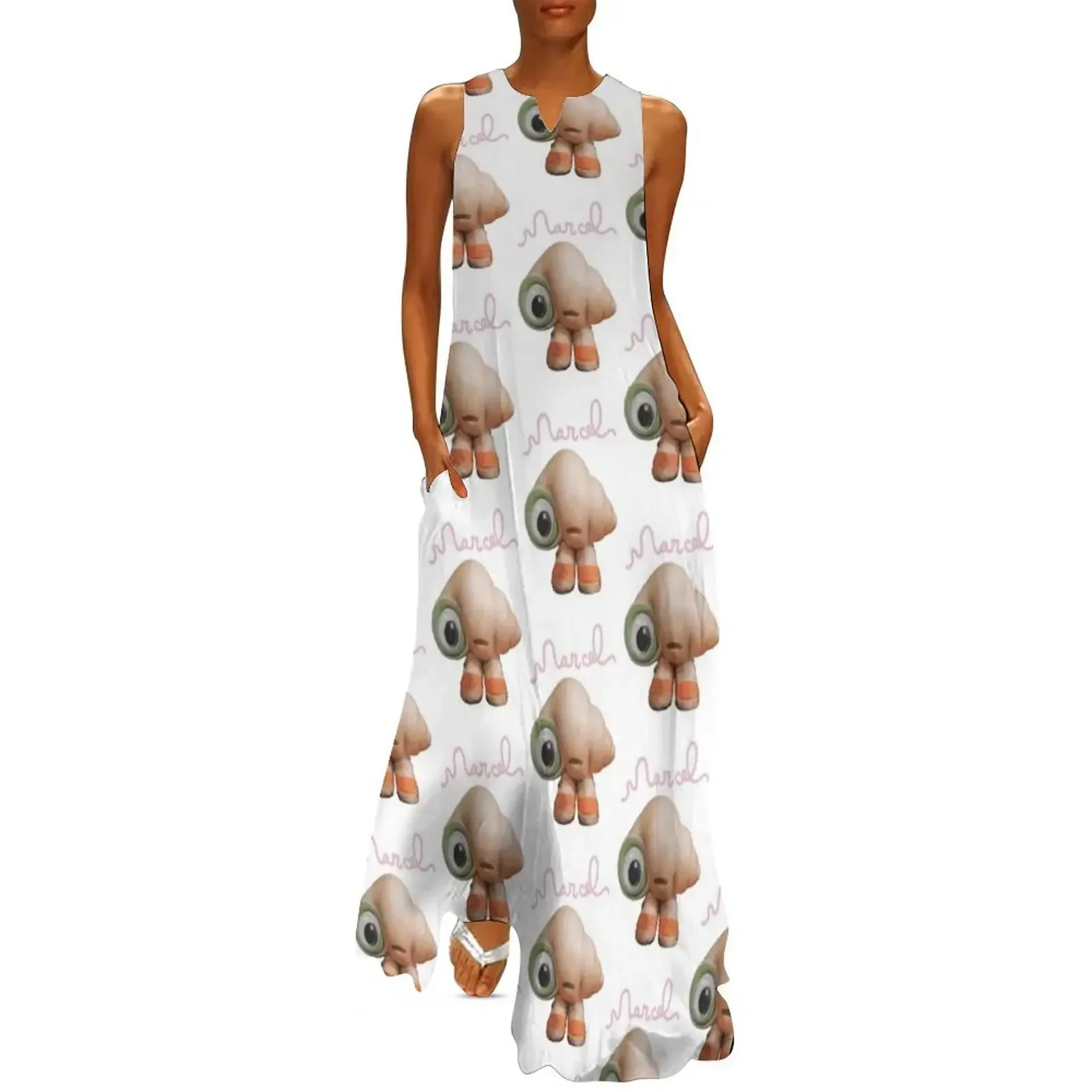 

Marcel the Shell with Shoes On Live Action Long Dress sexy dress Women's summer suit elegant women's sets Woman dresses Dress