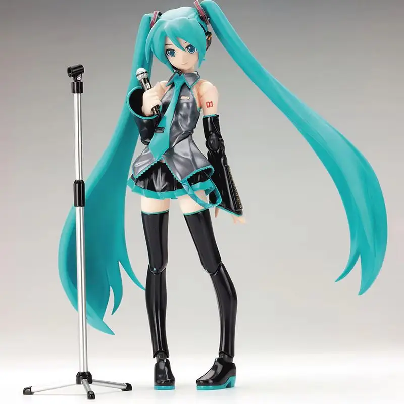 In Stock 14cm Figma Hatsune Miku Anime Action Figures Movable The Props Desktop Decoration Collection Pvc Model Toy Kids Gift