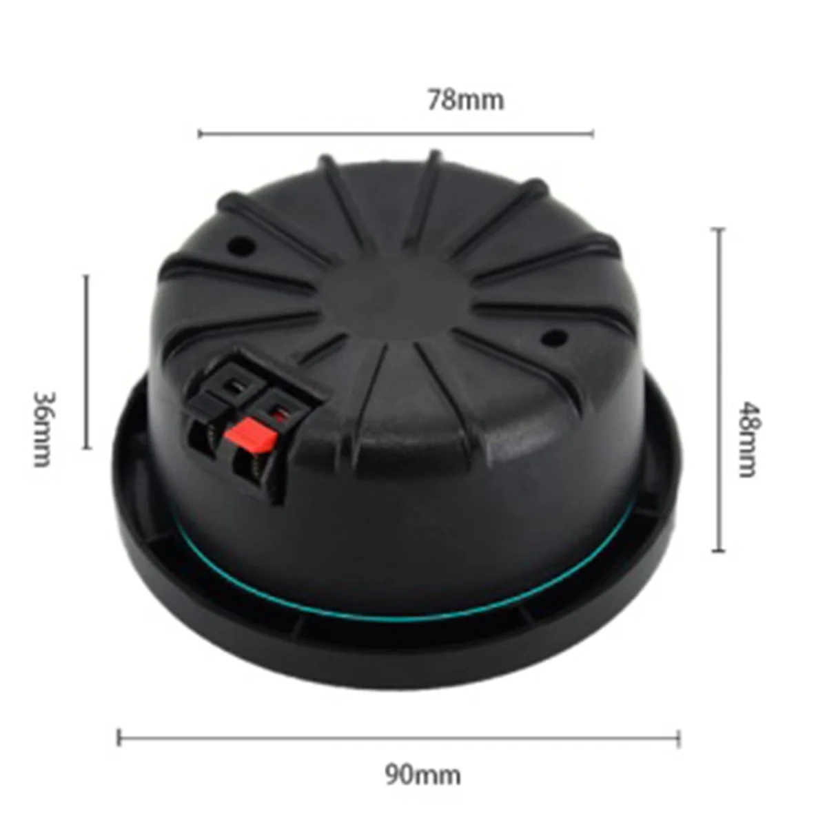 M85K 1 Pair Waterproof 4Ohm 15W Full Marine Boats Ceiling Wall Speaker Lawn J60A(White)