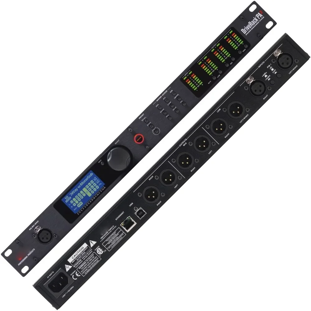 dbx DriveRack PA2 2in6out DSP karaoke professional digital audio processor for professional stage sound equipment