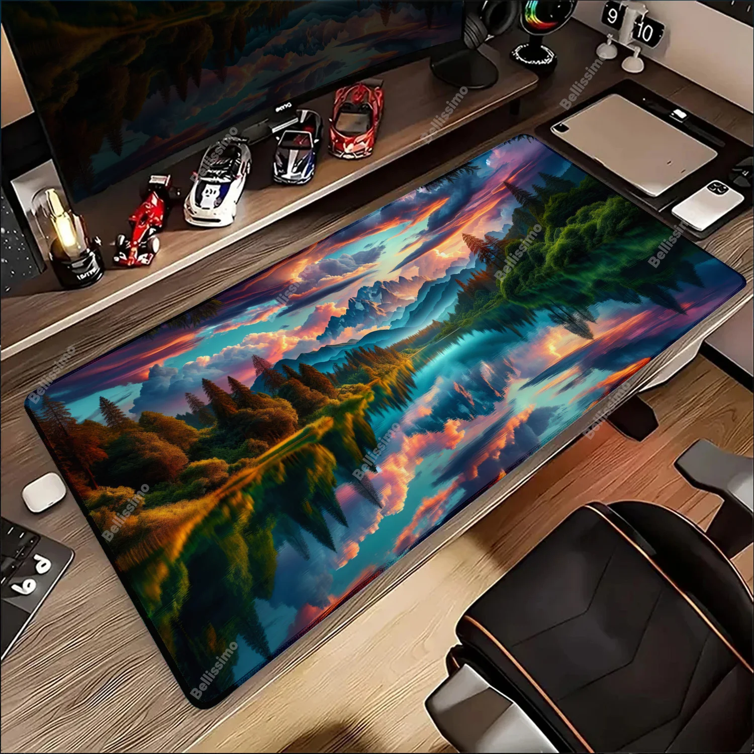 Mouse Pad Forest Landscape Large Gaming Accessory Mousepad Gamer Rubber Company Computer Desk Mat Big Carpet Keyboard Mouse Mats