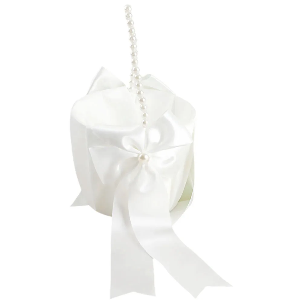 

Western Flower Basket Wedding Girl Baskets Delicate Decorative Elegant Petal Holder Handheld Ceremony Supplies