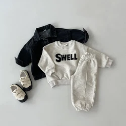 Autumn Clothes Set for Toddler Boy Casual Long Sleeve T-Shirt Spring Kid Clothing Letter Baby Boys Outfit Suit 1 2 3 4 5 Years