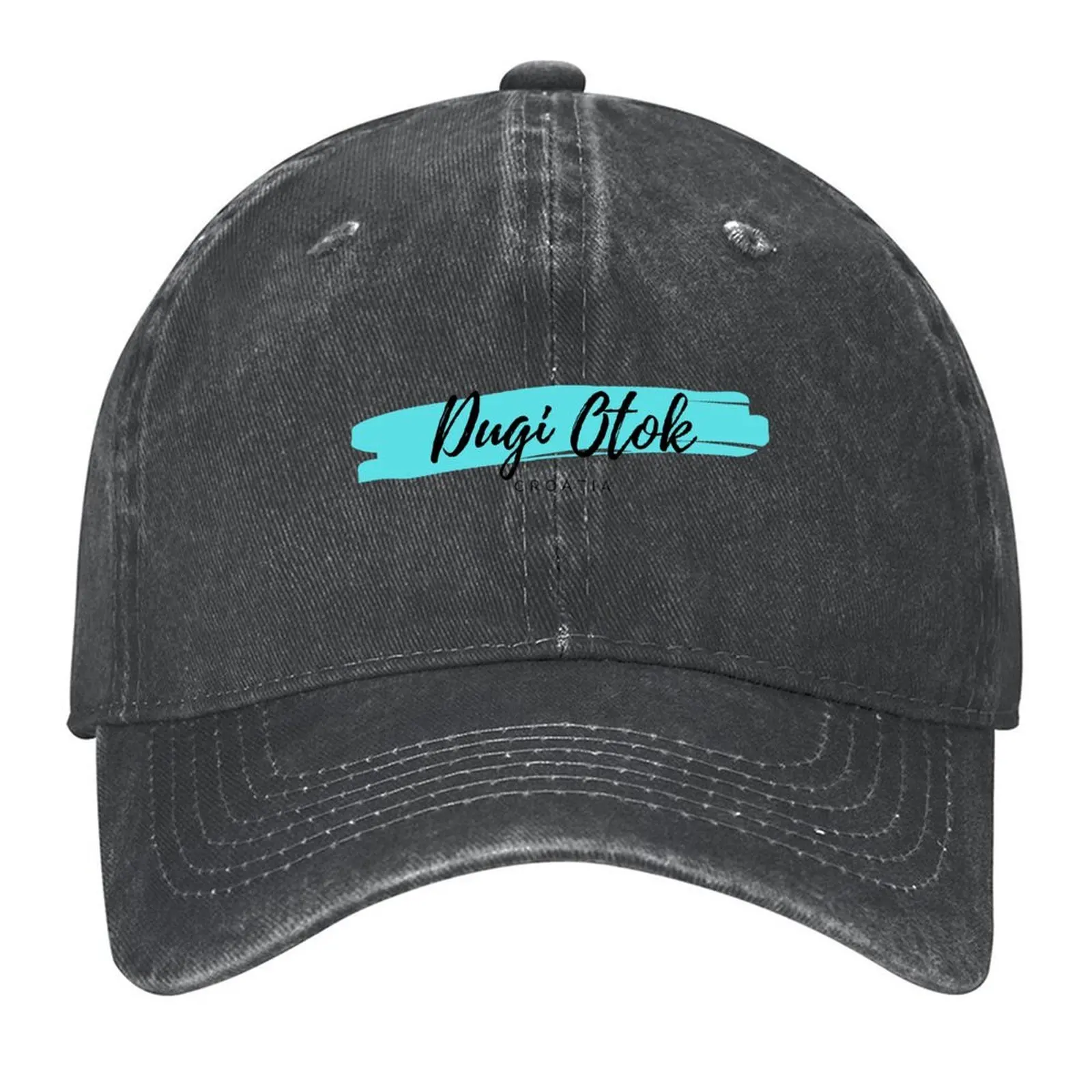 

Island of Dugi Otok in Dalmatia, Croatia - Hrvatska - Turquoise Blue Minimalistic Sea Resort Design Baseball Cap