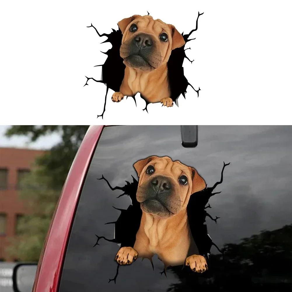 Car 3D Creativity Stickers Cute Animal DIY Window Simulation Sticker PVC Waterproof Scratch Occlude Decal Home Auto Decoration