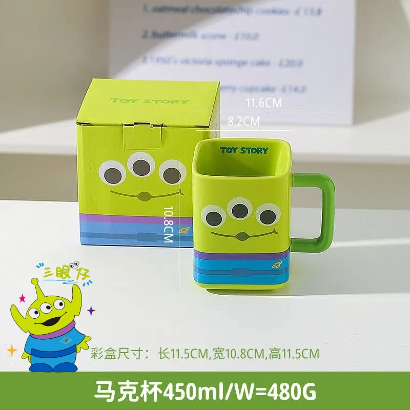 Disney Alien cartoon simpatico anime stoviglie creative personalizzate colori freschi per la cucina di casa ciotole in ceramica piatti tazze regalo