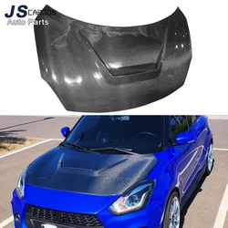 For Suzuki SWIFT Sport ZC33S Carbon Fiber Hood Automotive Front Hood Racing Style Vents Radiator Hood Exterior upgrade Body Kit