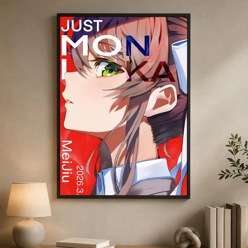 Game D-Doki Doki Literature Club Poster aus PP-Papier, dekorative Wandkunst für Wohnzimmer, Schlafzimmer, Bars, Cafés, stilvolles Wohndekor-Geschenk – Detail 20