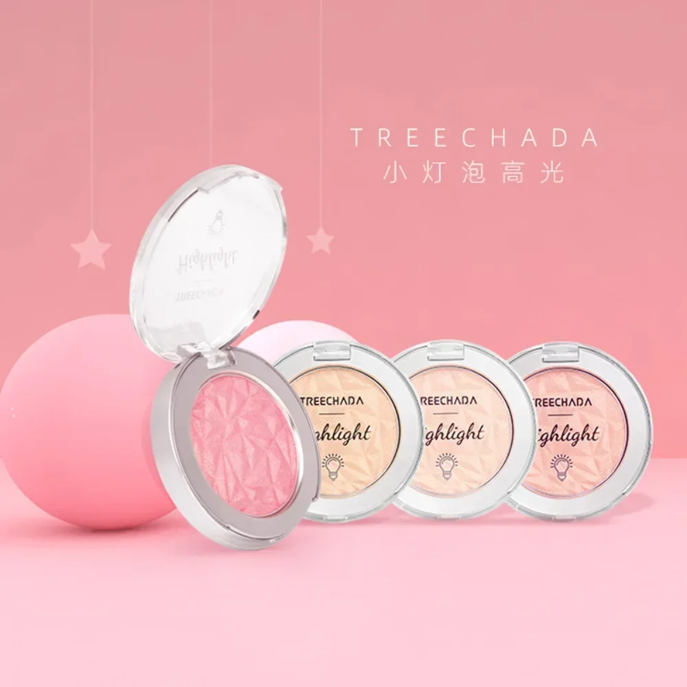 TREECHADA Highlighter Powder Palette Makeup Shimmer Brightens The Complexion Facial Dimension Contouring Illuminator Cosmetics