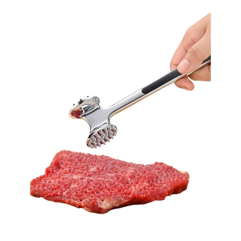 304 Stainless Steel Meat Tenderizer Mallet, Heavy Duty Meat Pounder for Steak, Kitchen Cooking Tool for Home & Commercial Use