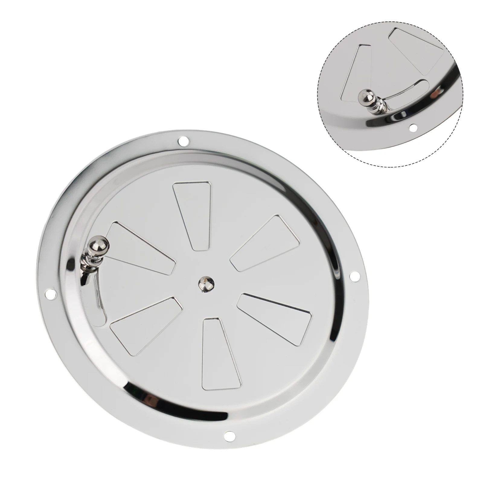 Easy To Install For Boats For Caravans Air Vent Ventilation Panel Side Knob Opening Stainless Steel 316 Mirror Finish