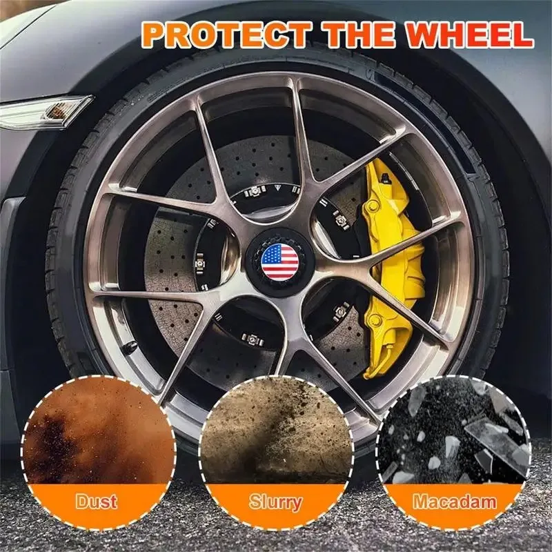 4pcs Wheel Center Cover Decal,Car Wheel Rim Aluminium Alloy Cover in Us Flag Vehicle Wheel Stickers Decals to Express Patriotic
