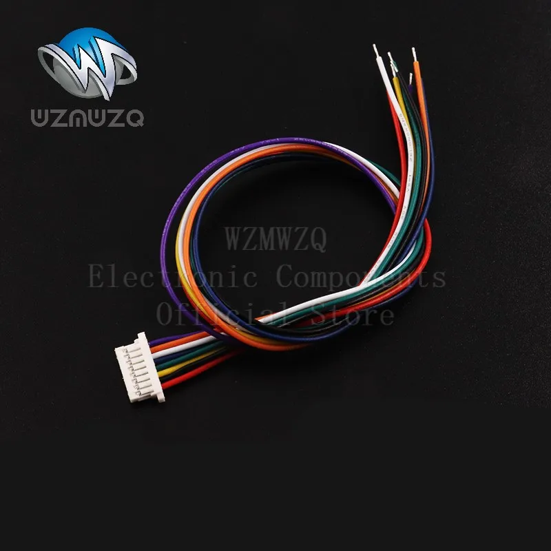 10PCS JST SH 1.0 MM Single Female Plug Connector With Wire Cables 100mm 2P 3P 4P 5P 6P 7P 8PIN SH1.0MM 26AWG 10CM