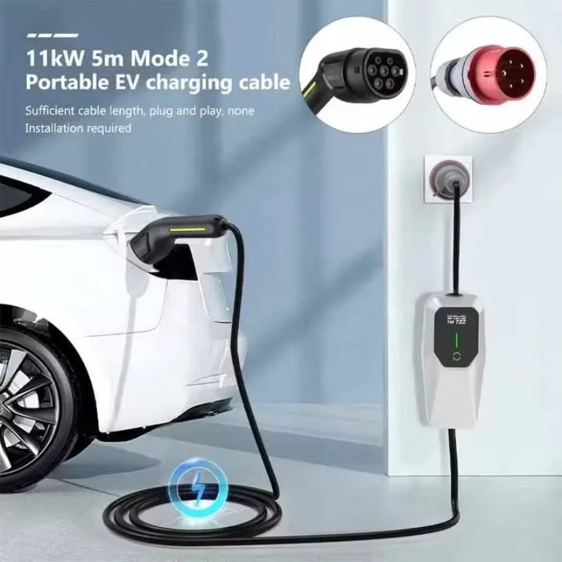 

2025 Hot Sell 16A 32A 3.5KW 7KW AC EV Charging Station Level 1 Portable EV Charger Portable Car Charger for Mobile Charging
