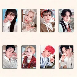 KPOP-Album ATEEZ 4e adhésion à ATINY, kit de cartes LOMO aléatoires, carte photo, carte postale 14-joong Seonghwa Yunho Yeosang, 8 pièces/ensemble