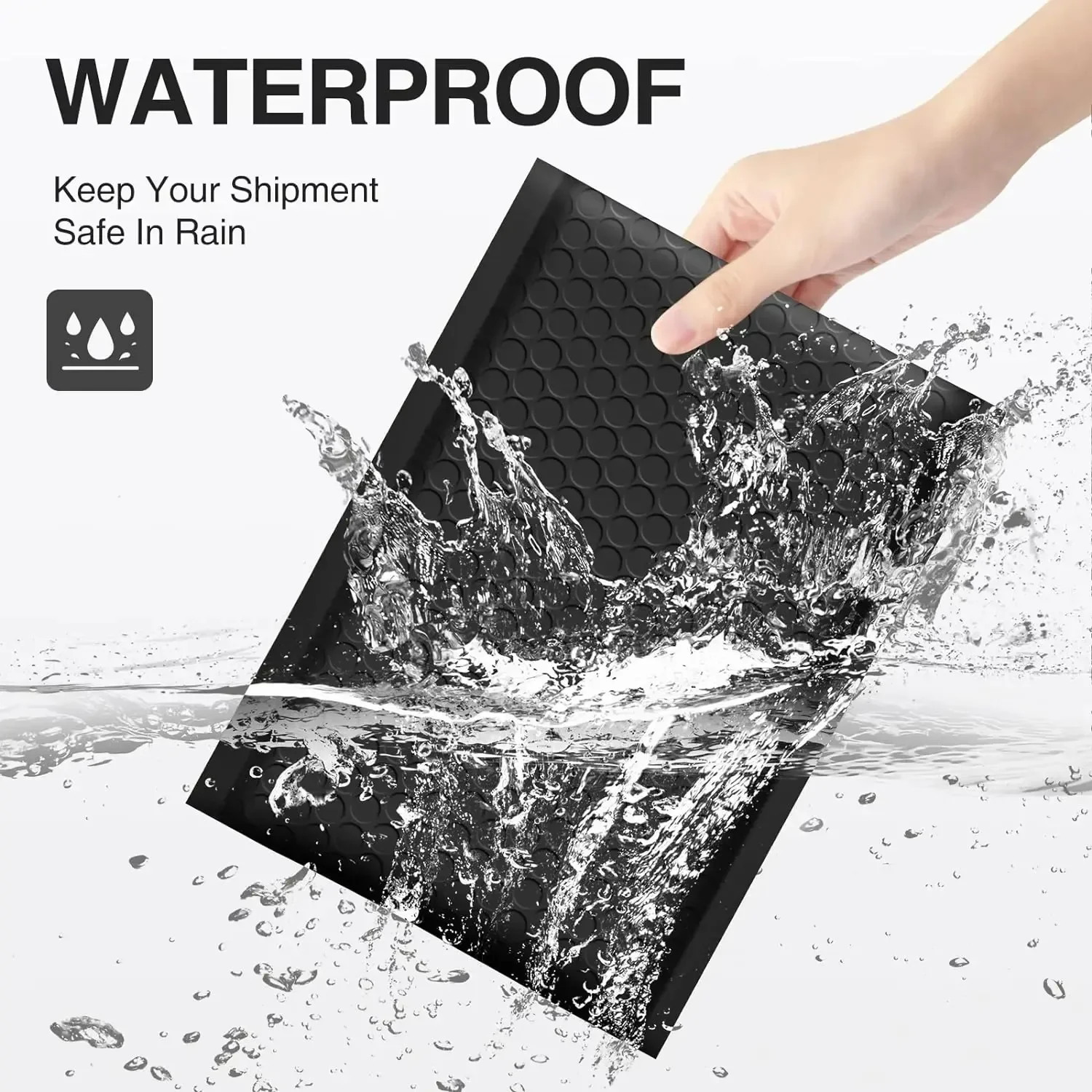 ซองกันกระแทกแบบปิดผนึกเอง 20 ชิ้น/ล็อต ซองพลาสติกบุฟองน้ำ ซองจดหมายแบบล็อคอัตโนมัติ สำหรับการส่งพัสดุทางธุรกิจ