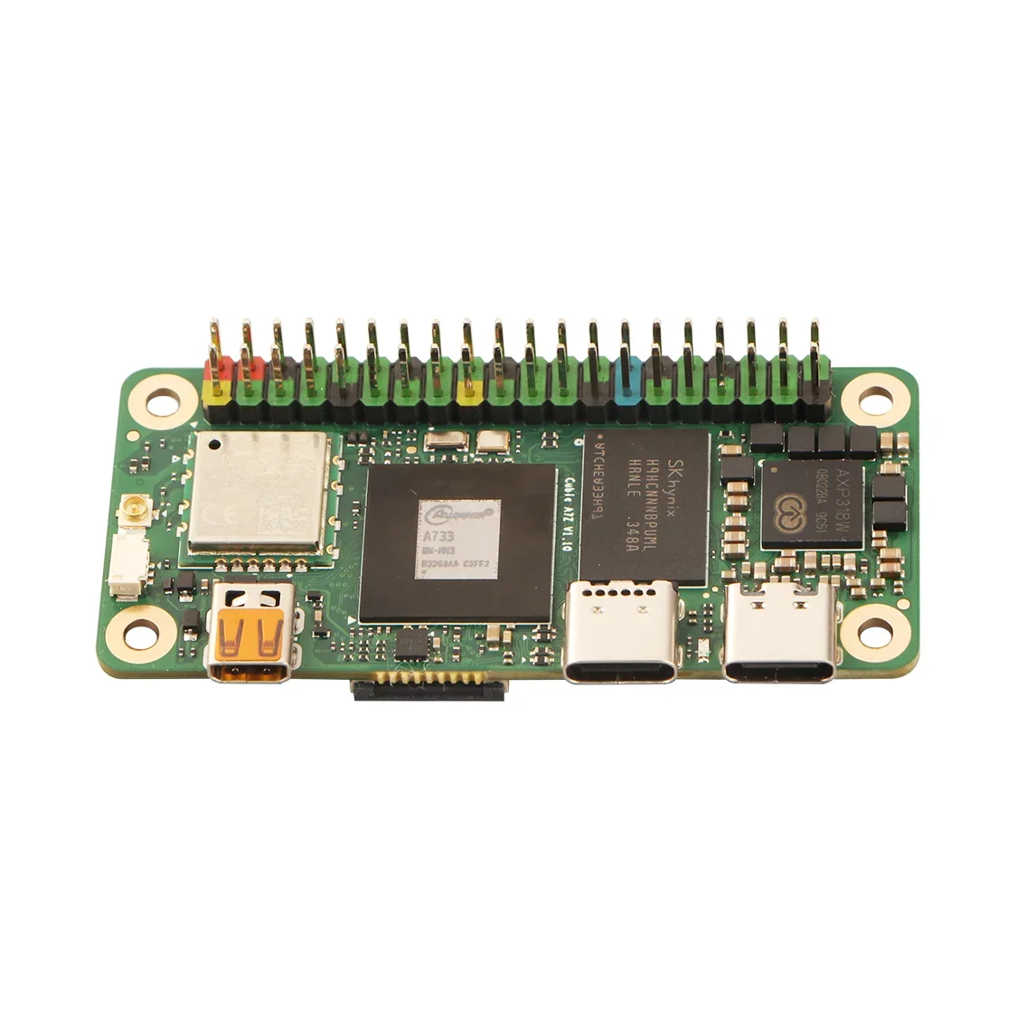 Radxa Cubie A7Z  Development Board Allwinner SoC with octa-core CPU, 3TOPS NPU, and WiFi 6 / BT 5.4 with external antenna