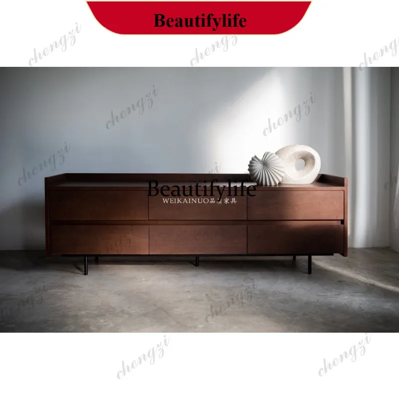 N178 Designer Marble TV Cabinet Living Room Ash Storage Cabinet with Drawer Locker